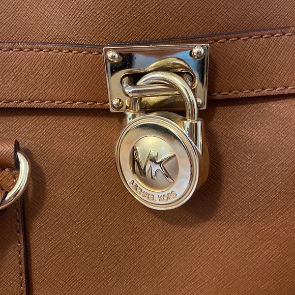 Michael Kors Hamilton saffiano tote in camel - Picture 3 of 5